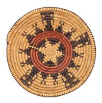 A Jicarilla Apache Figural Wedding Basket Diameter 20 inches.