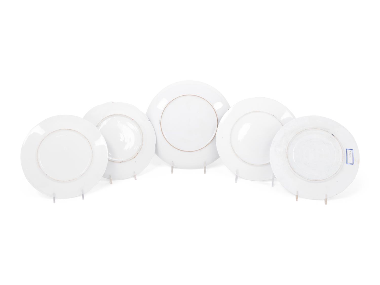 Five Persian Market Porcelain Plates