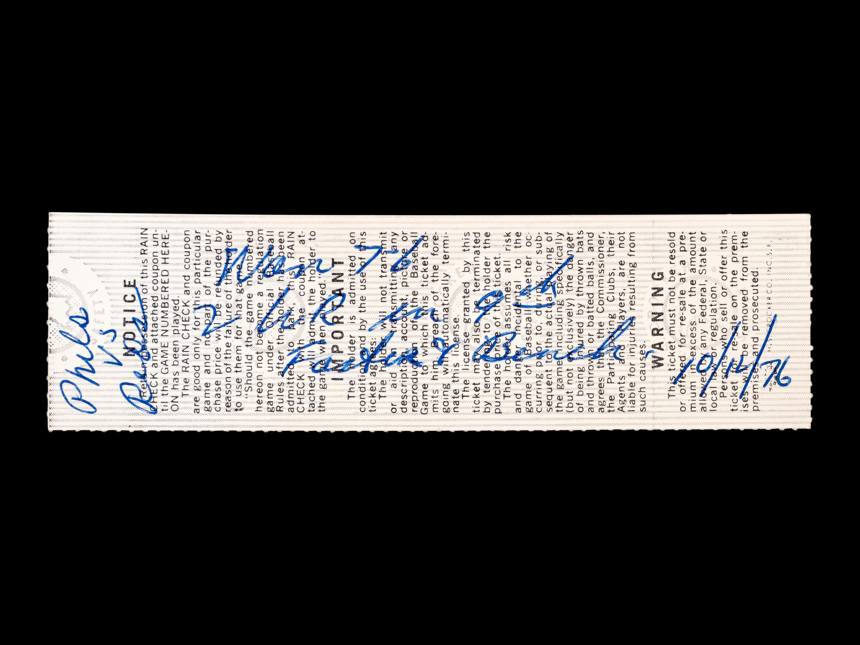A Group of 1970s Cincinnati Reds Pete Rose Riverfront Stadium Ephemera (Including National League Playoffs, World Series),
