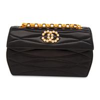 Chanel, Rhinestone CC Leather Flap Bag