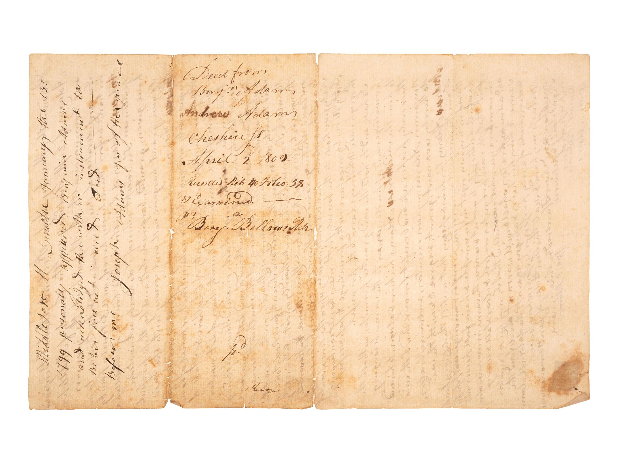 [CONTINENTAL CONGRESS]. A collection of signatures from delegates to the Continental Congress, 1764-1815, comprising:
