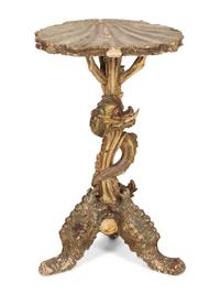 A Venetian Style Carved 'Grotto' Side Table