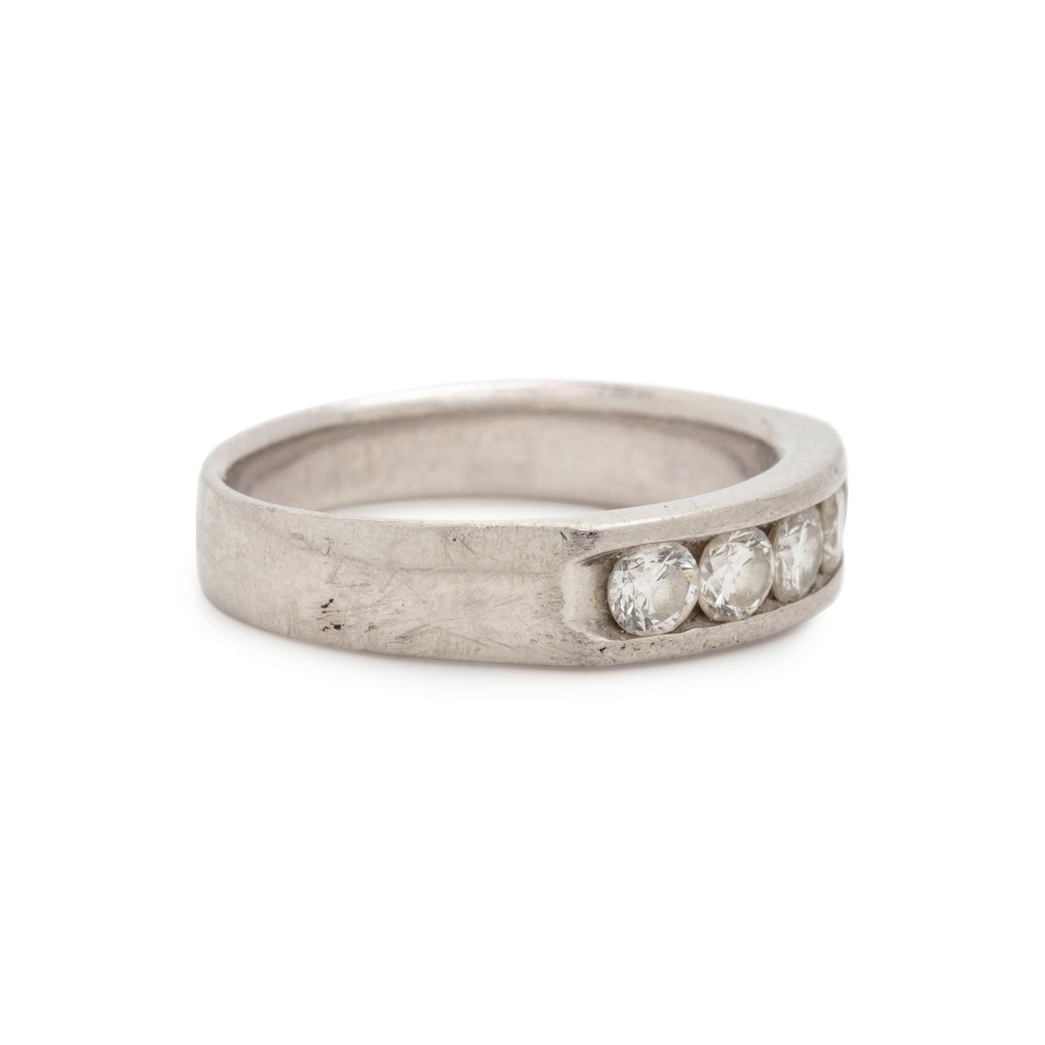 PLATINUM AND DIAMOND RING