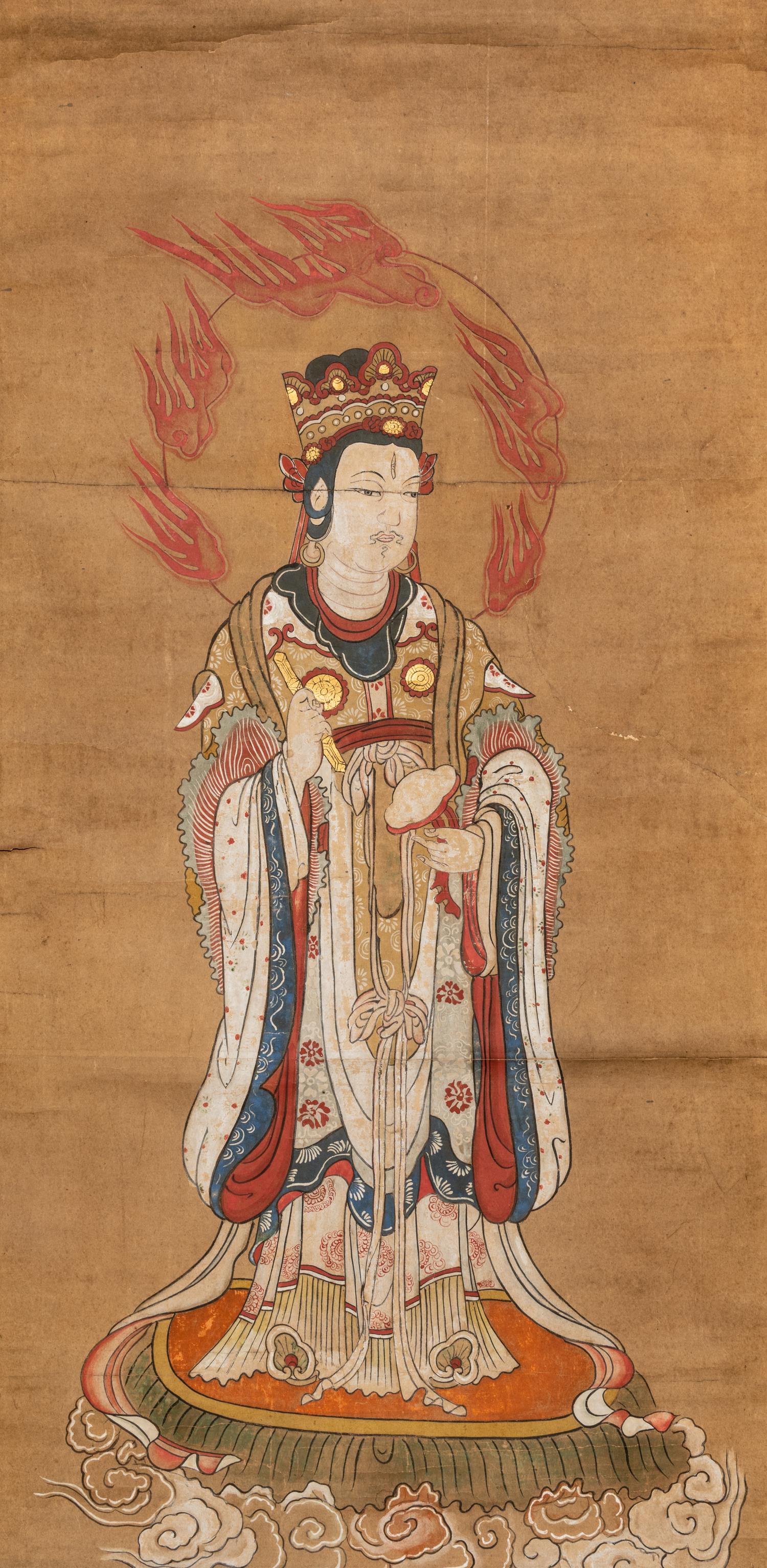 A Chinese Painting of a Buddha