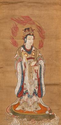 A Chinese Painting of a Buddha