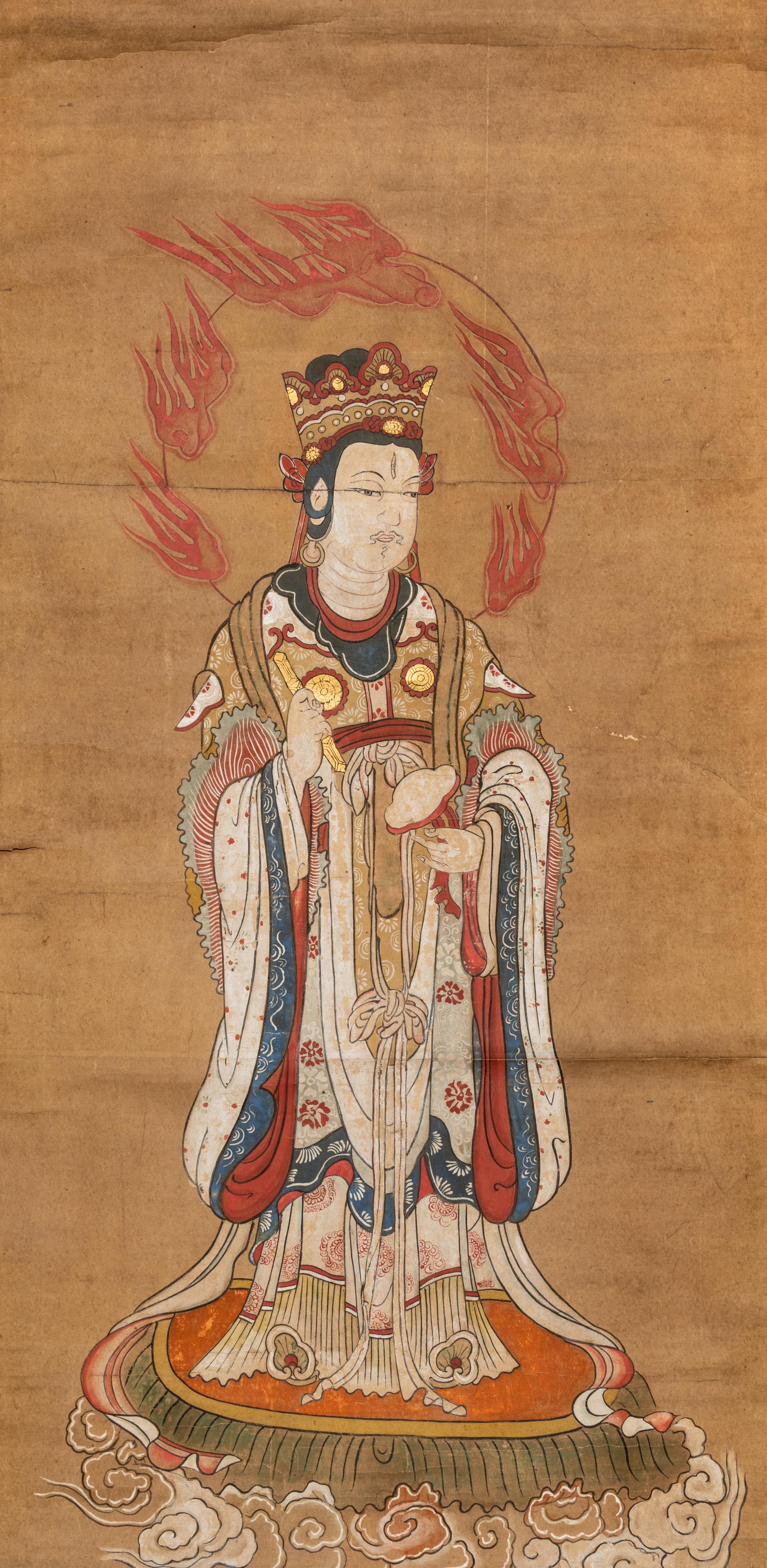 A Chinese Painting of a Buddha
