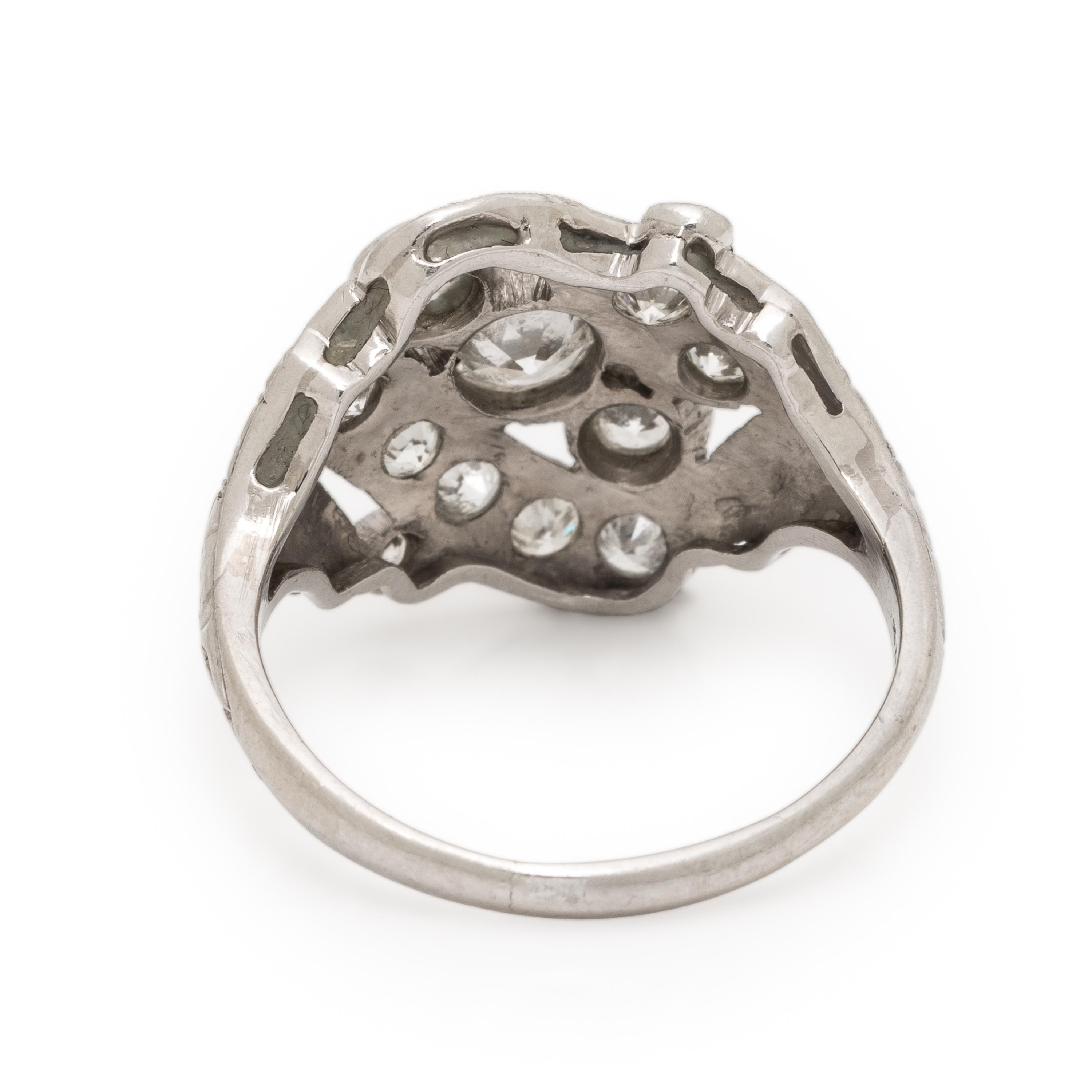 Diamond and Platinum Ring