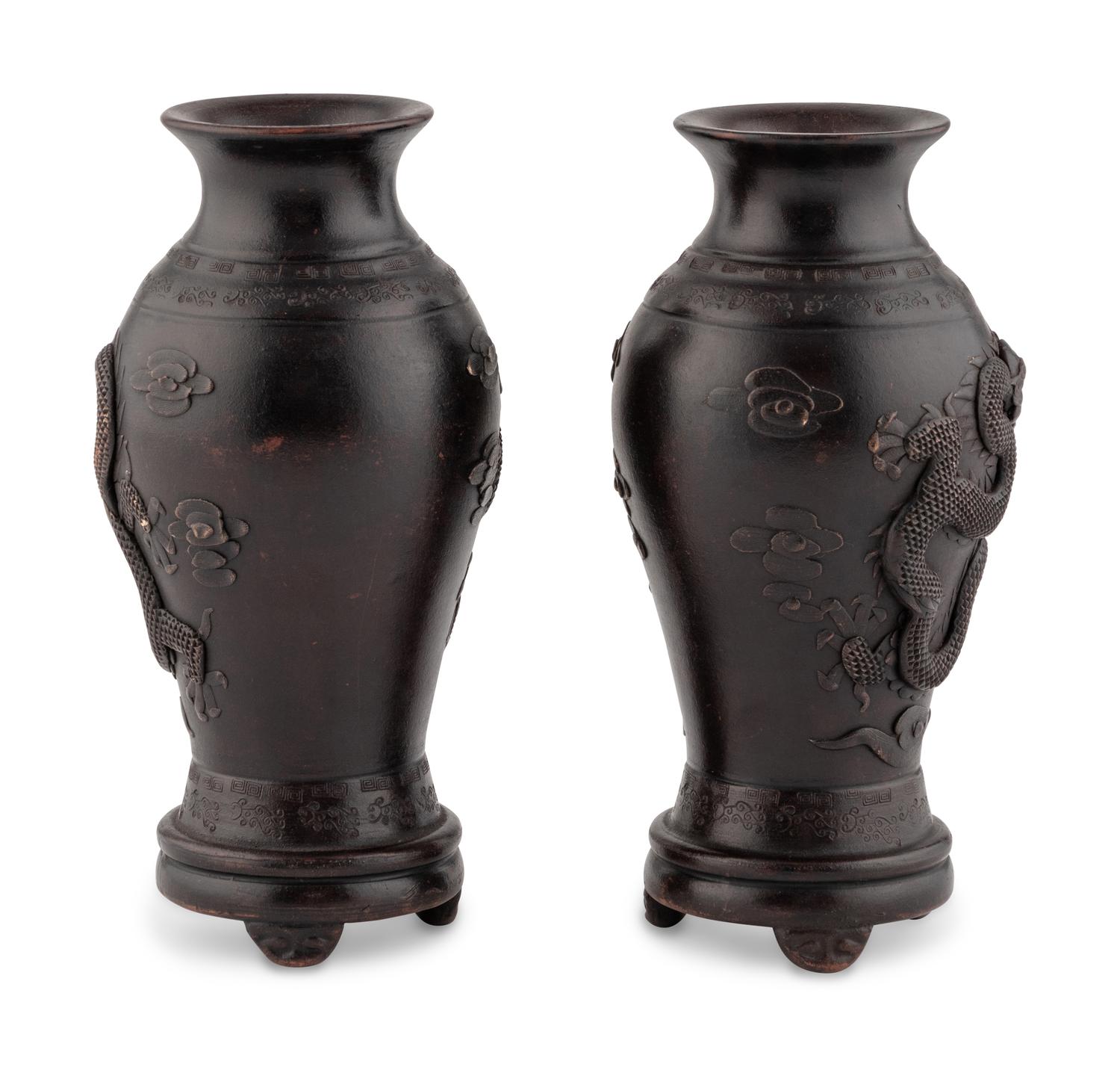 A Pair of Japanese Ceramic Vases