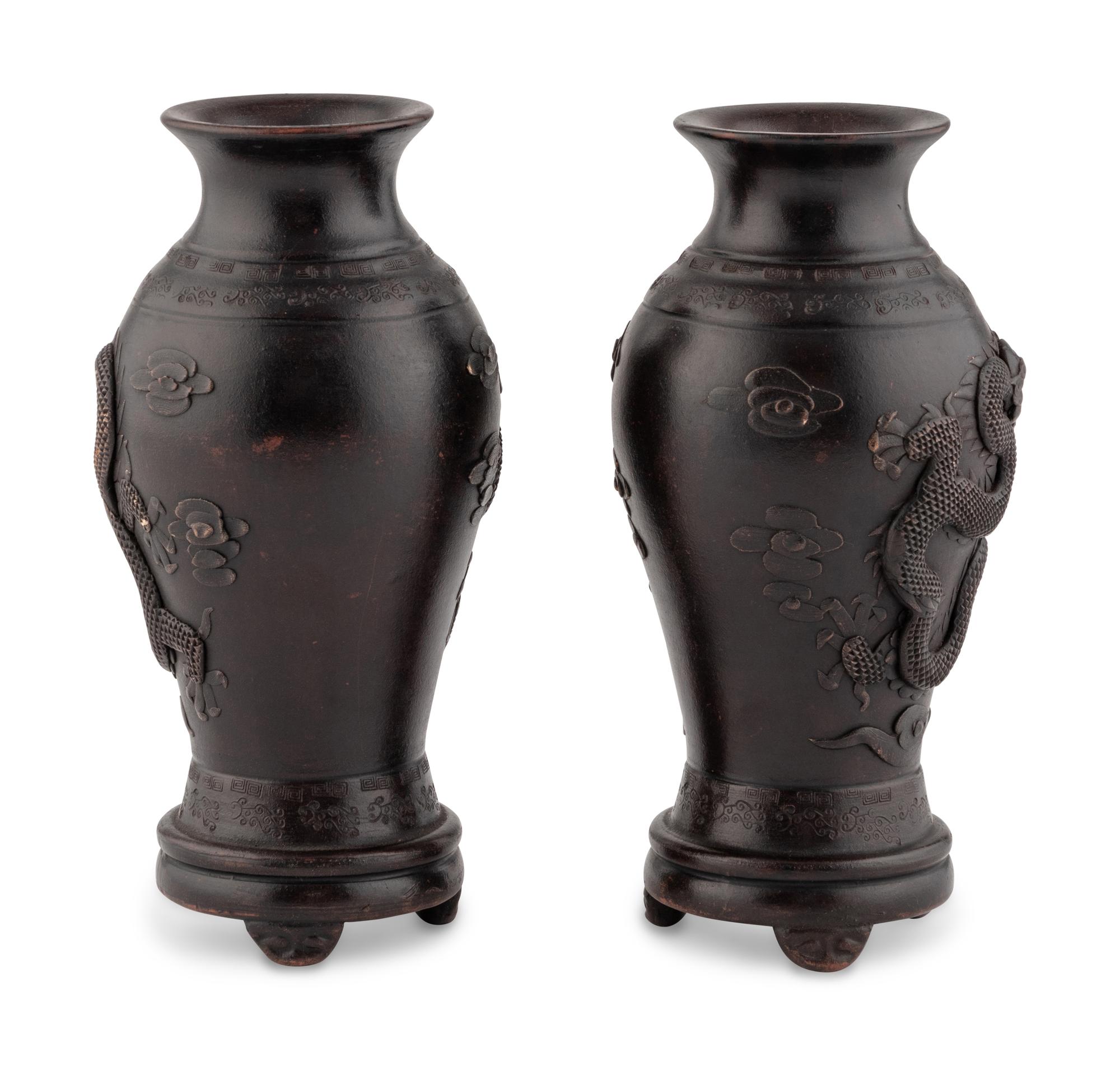 A Pair of Japanese Ceramic Vases