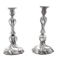 A Pair of Silver Candlesticks
