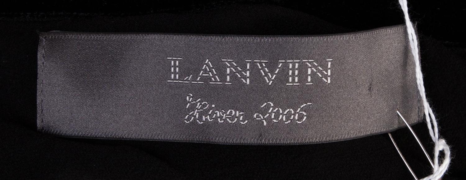 A Lanvin Black Cotton Lace Skirt,