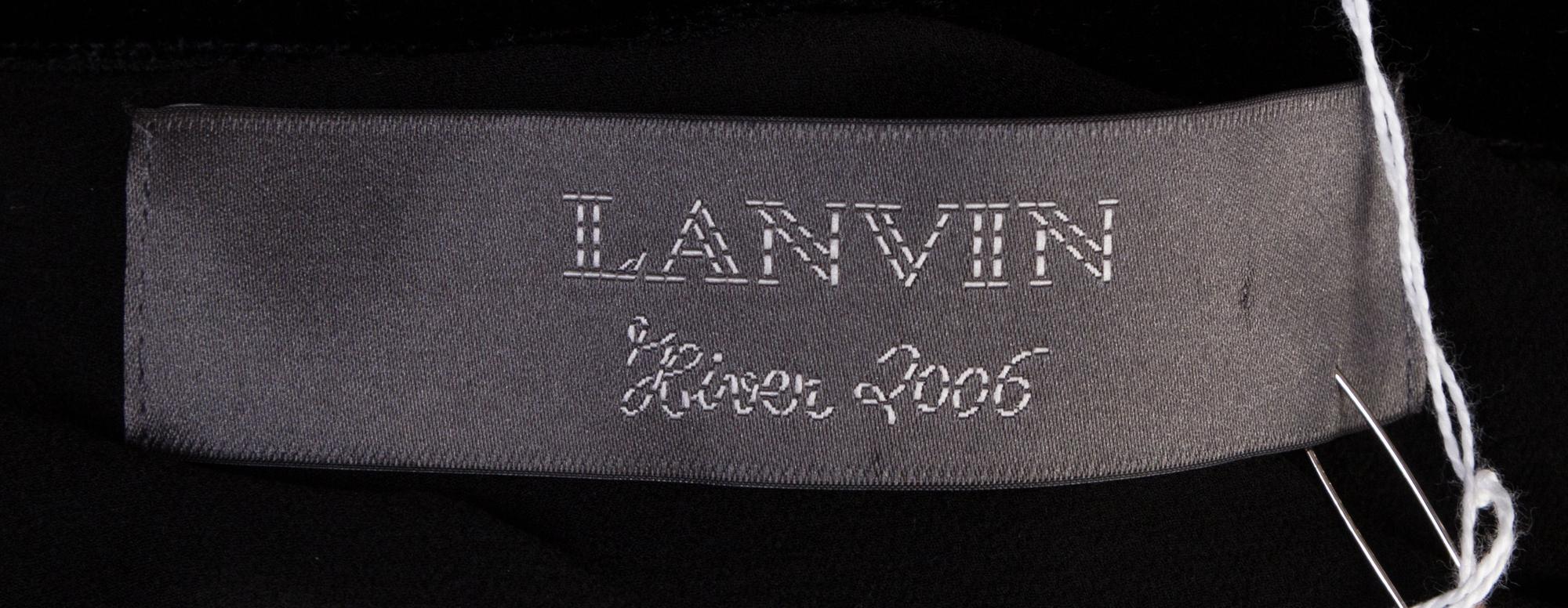 A Lanvin Black Cotton Lace Skirt,