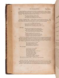 [POE, Edgar Allan (1809-1849)]. [Review of "Fairyland"] pp. 168. -- [Review of "Al Aaraaf" and "Tamerlane"] pp. 295-298. In: The Yankee; and Boston Literary Gazette. No. 79. New Series. John NEAL, editor. N.p.: N.p., July 1829 - November 1829.