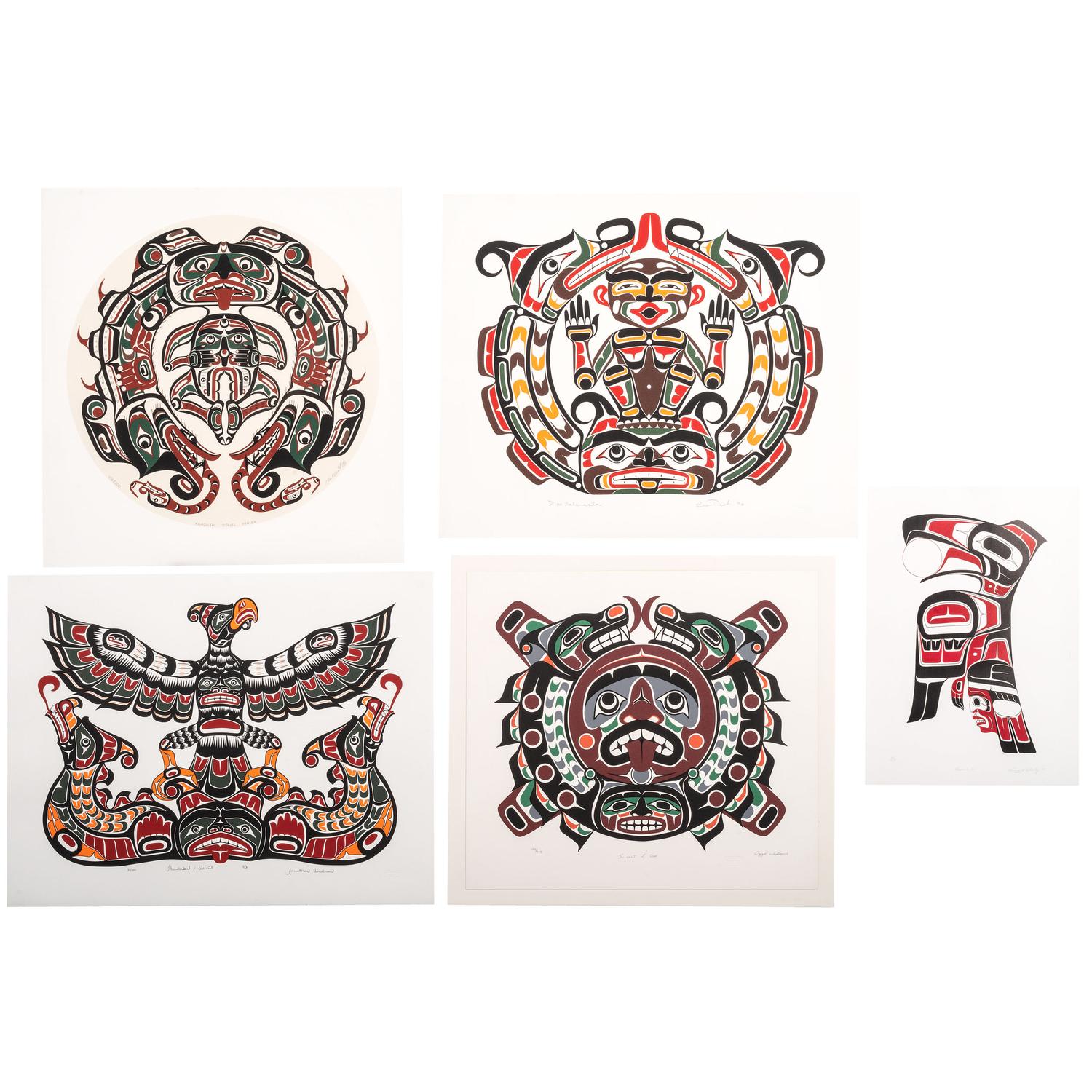 Group of Northwest Coast Prints