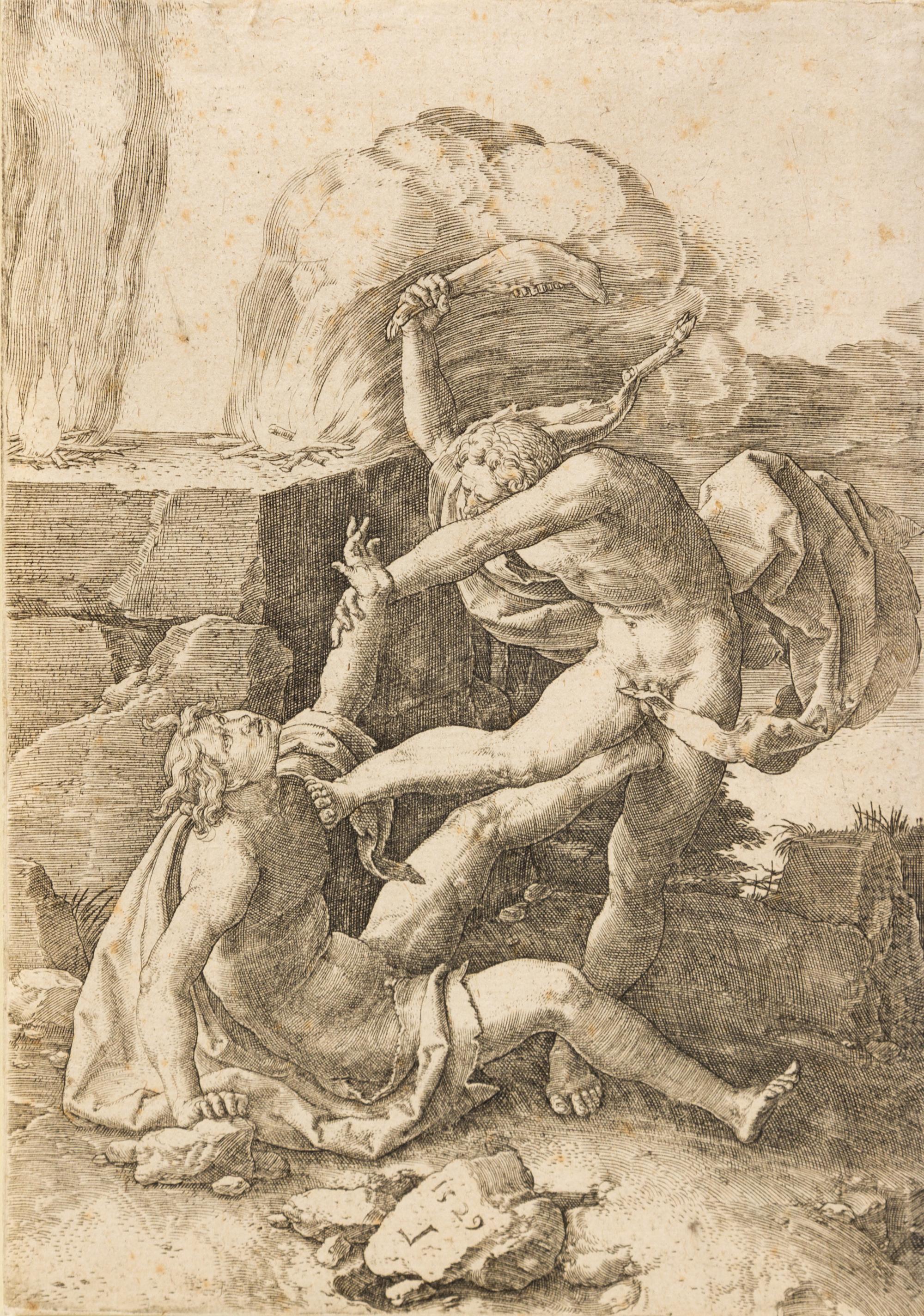 Lucas van Leyden, (Dutch, 1494-1533), Cain Killing Abel, 1529; The Temptation of Saint Anthony, 1509; Mary Magdalen in the Desert, c. 1
