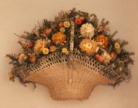 A Pair of Shadow-Box Framed Victorian Floral Baskets