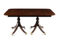 A George III Style Mahogany Double Pedestal Dining Table