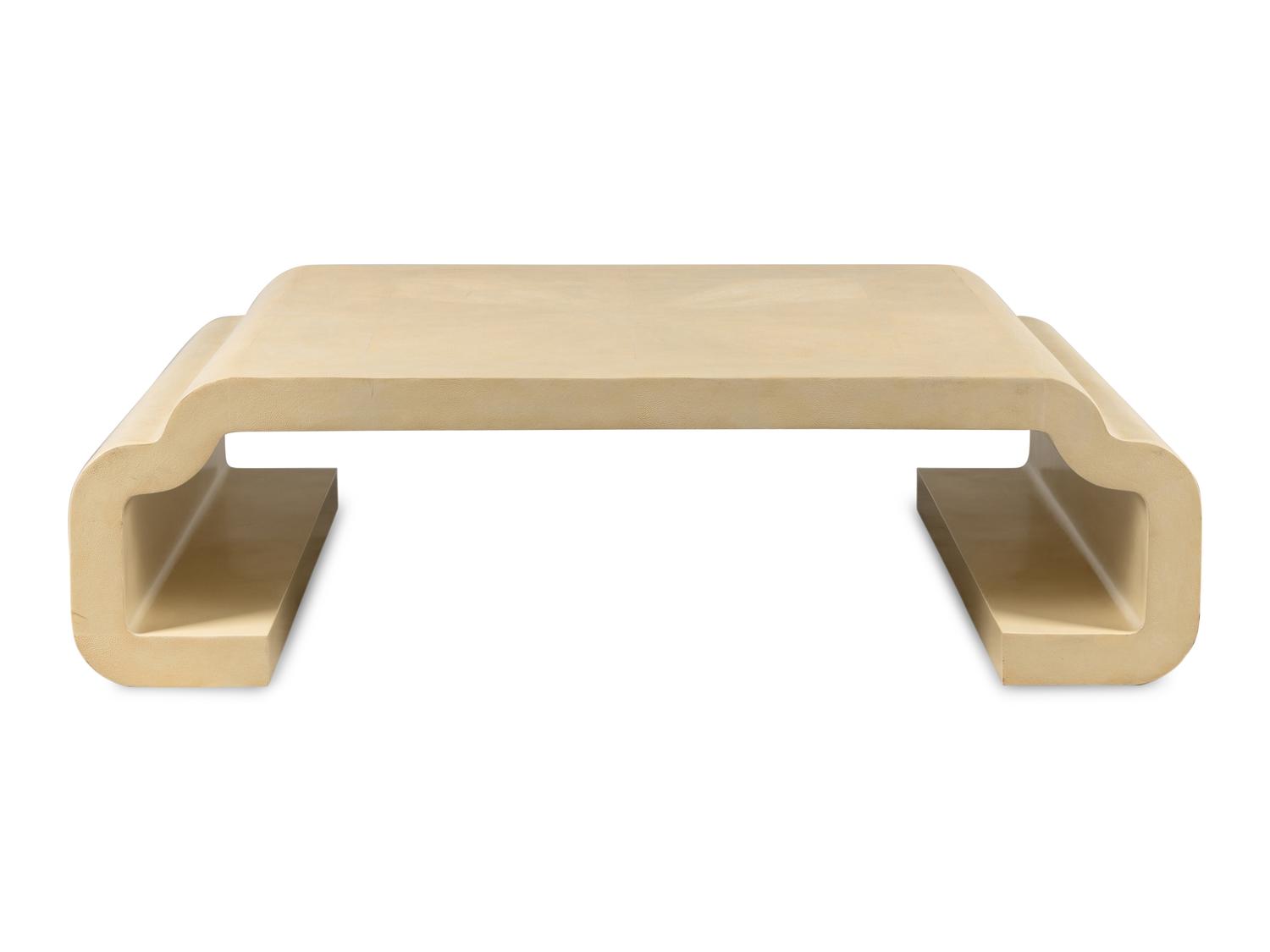 A Celerie Kemble-Designed Faux Shagreen Low Table