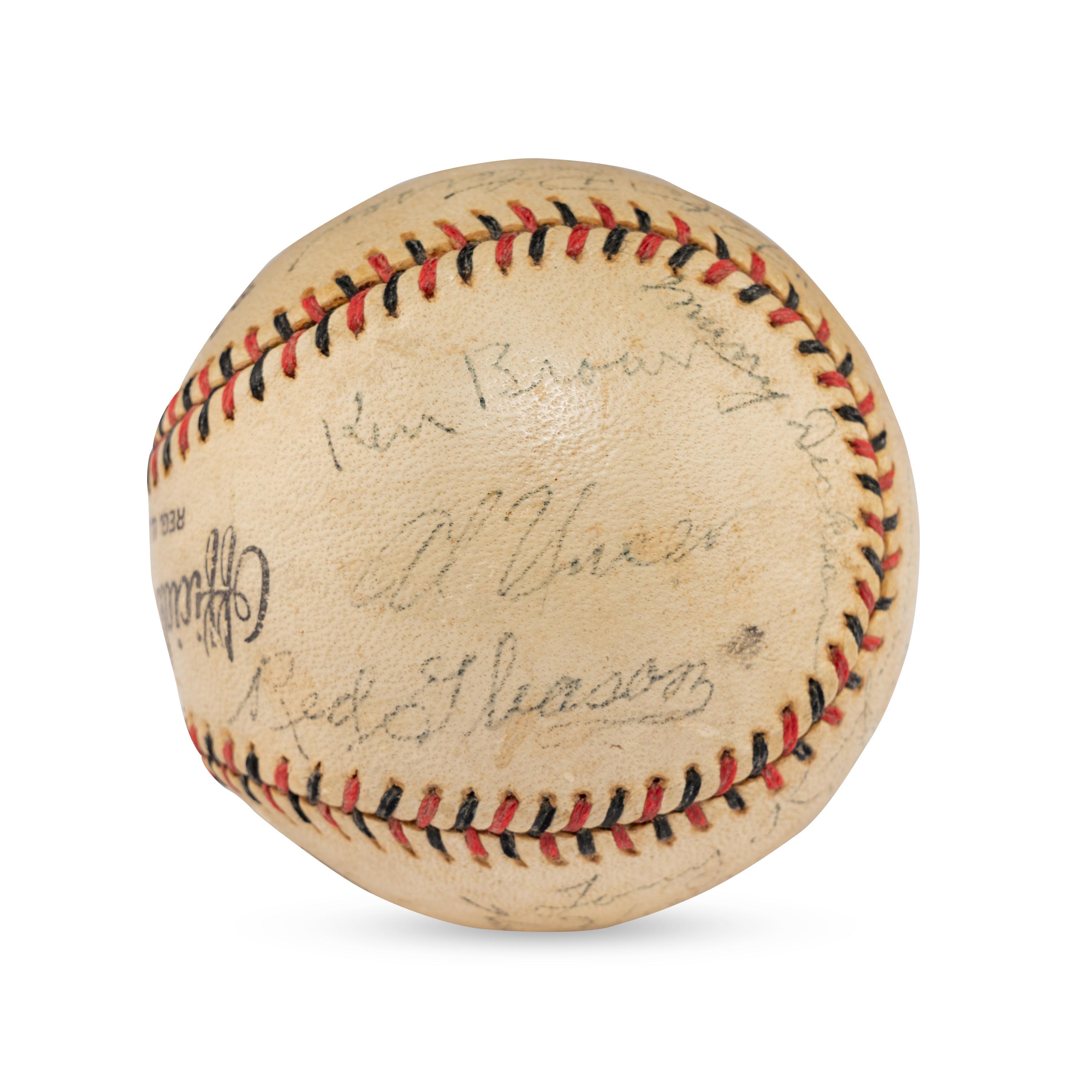 A 1938 Decatur Commodores Team Signed Autograph Baseball