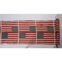 [FLAGS & PATRIOTIC TEXTILES]. Bolt of 42-star American parade flags. N.p., [ca 1889-1890].