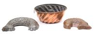 Three Vintage Copper Molds Diameter of largest 12 1/2 inches. — 19TH CENTURY