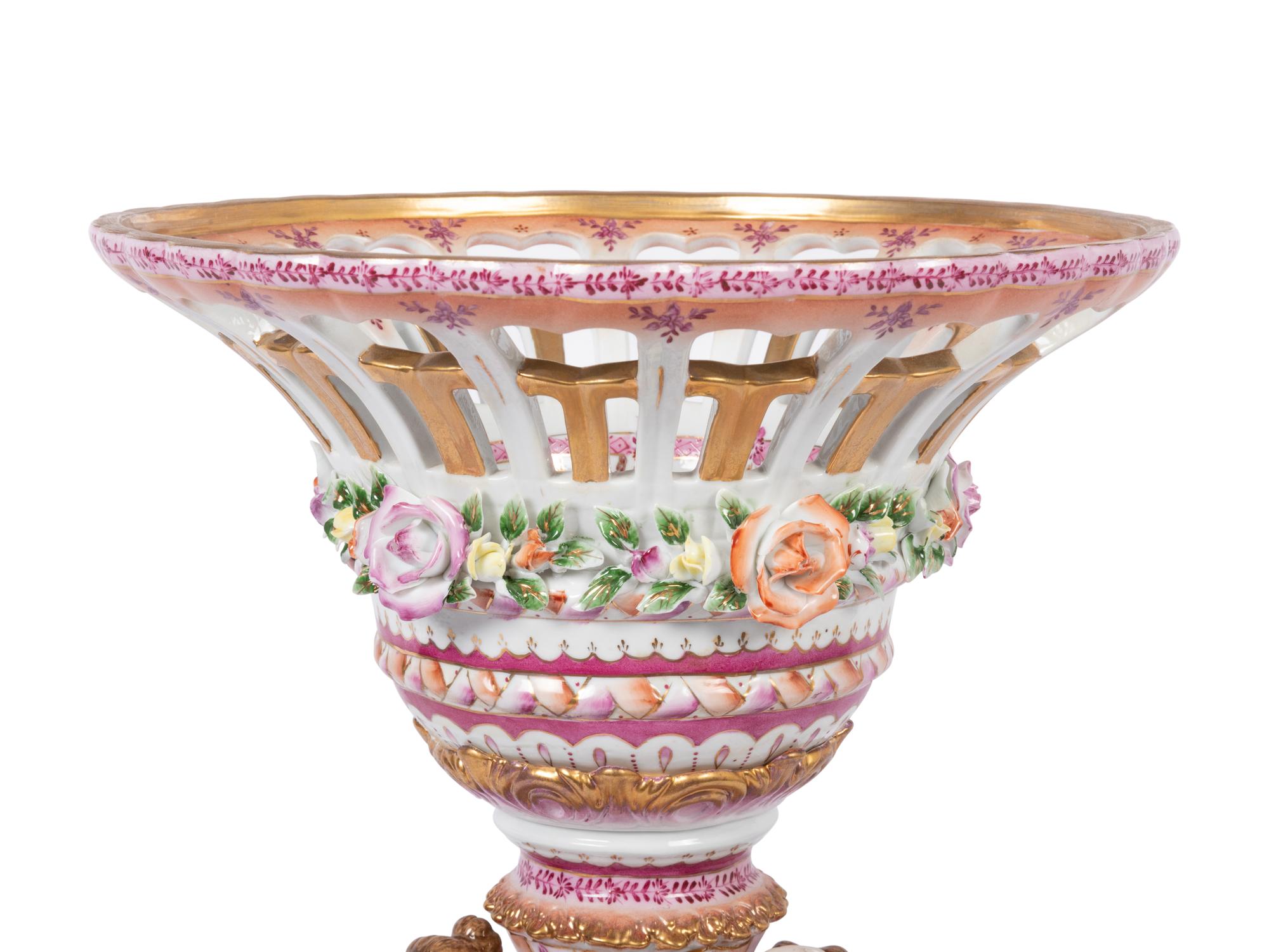 A Dresden (Richard Klemm) Porcelain Figural Centerpiece