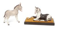 Two Cybis Bisque Porcelain Figures Width of first 6 3/4 inches. — SECOND HALF 20TH CENTURY