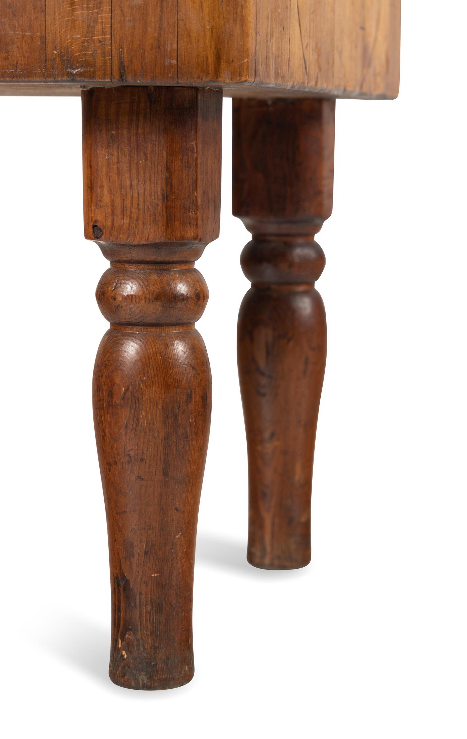 A French Butcher's-Block Table