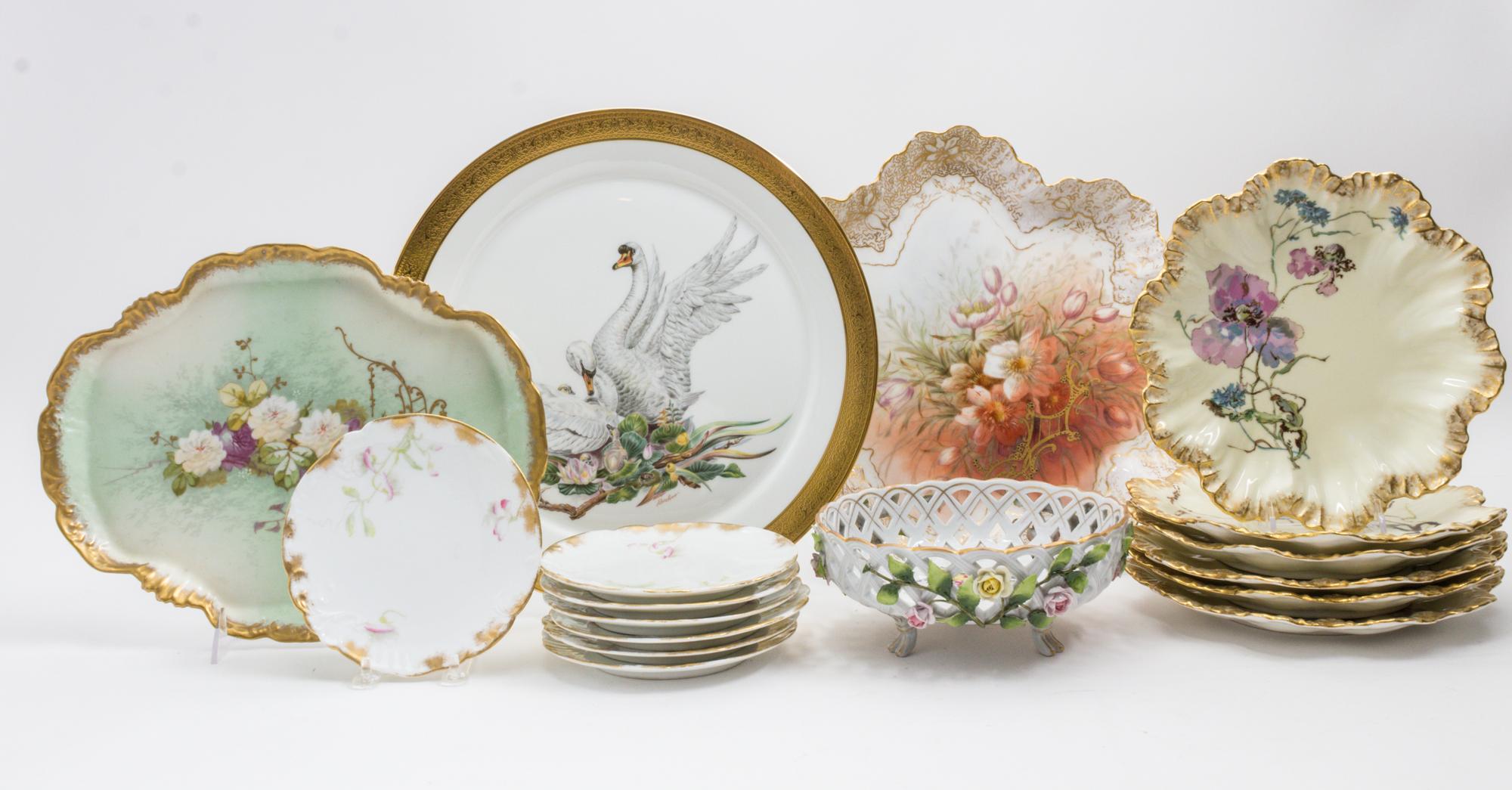 A Collection of Continental Porcelain Articles Width of widest 14 1/2 inches. — 19TH/20TH CENTURY