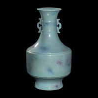 A Chinese Splashed Glazed Porcelain Vase