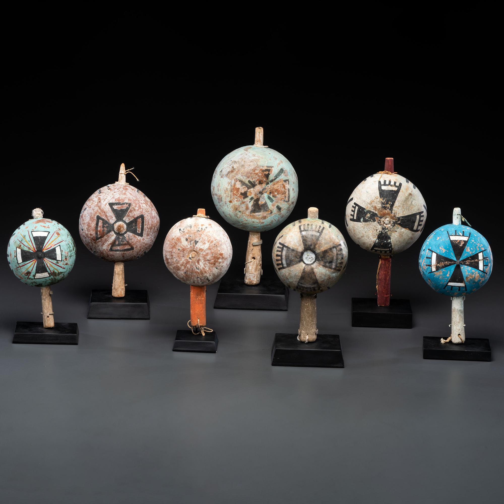 Group of Pueblo Polychrome Rattles, From the Collection of Dick Jemison, Alabama
