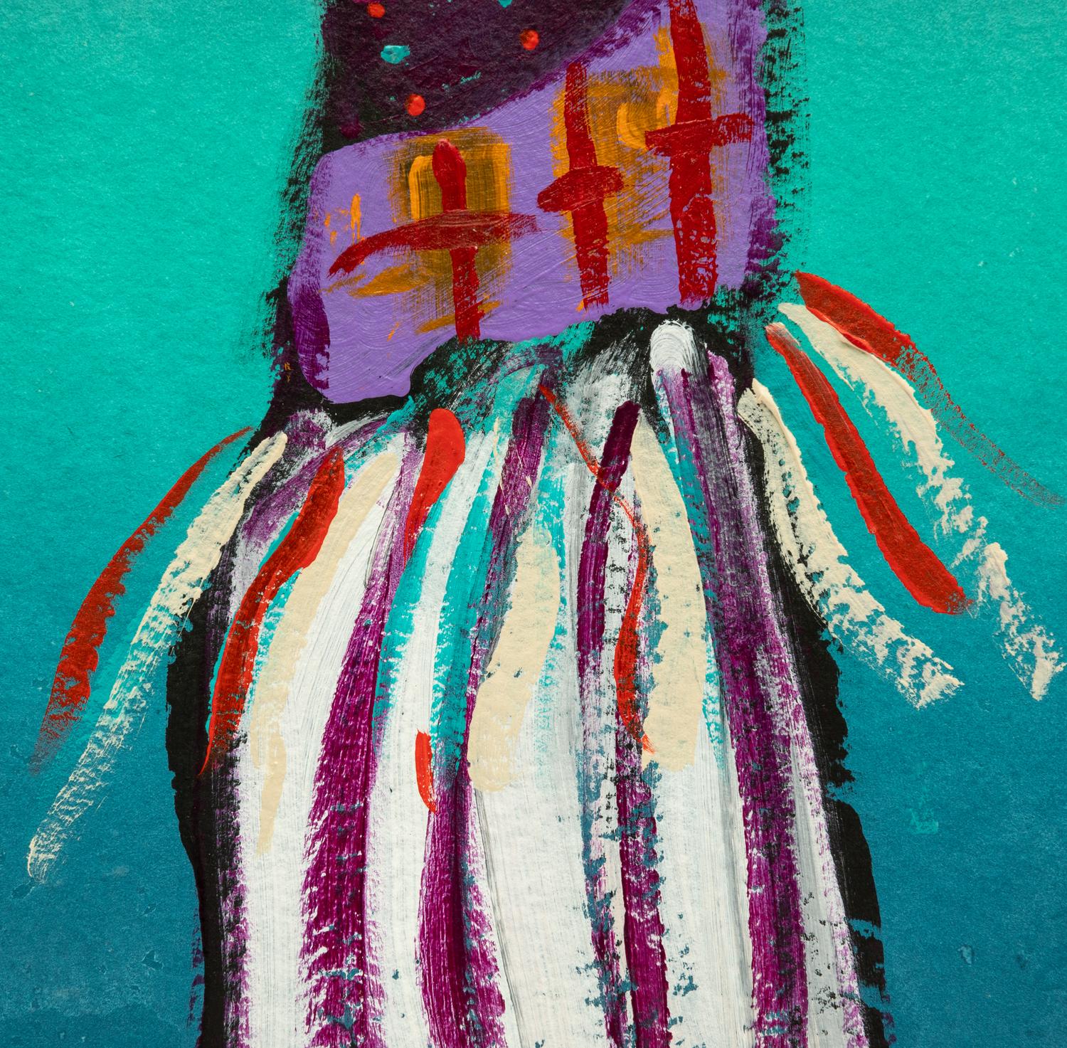 Maiden Dancer, Hopi Priest and Maiden Dancer Triptych