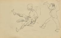 Croquis à Charge (A Double-Sided Work) , circa 1881