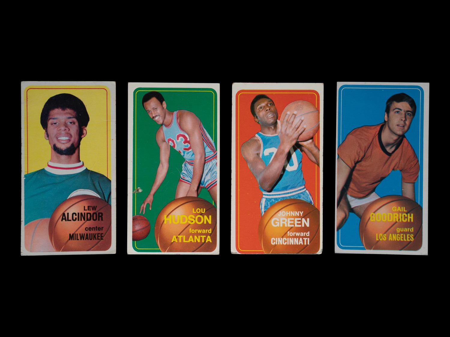 A Group of 110 1970 Topps Basketball Cards (Including Lew Alcindor / Kareem Abdul-Jabbar),