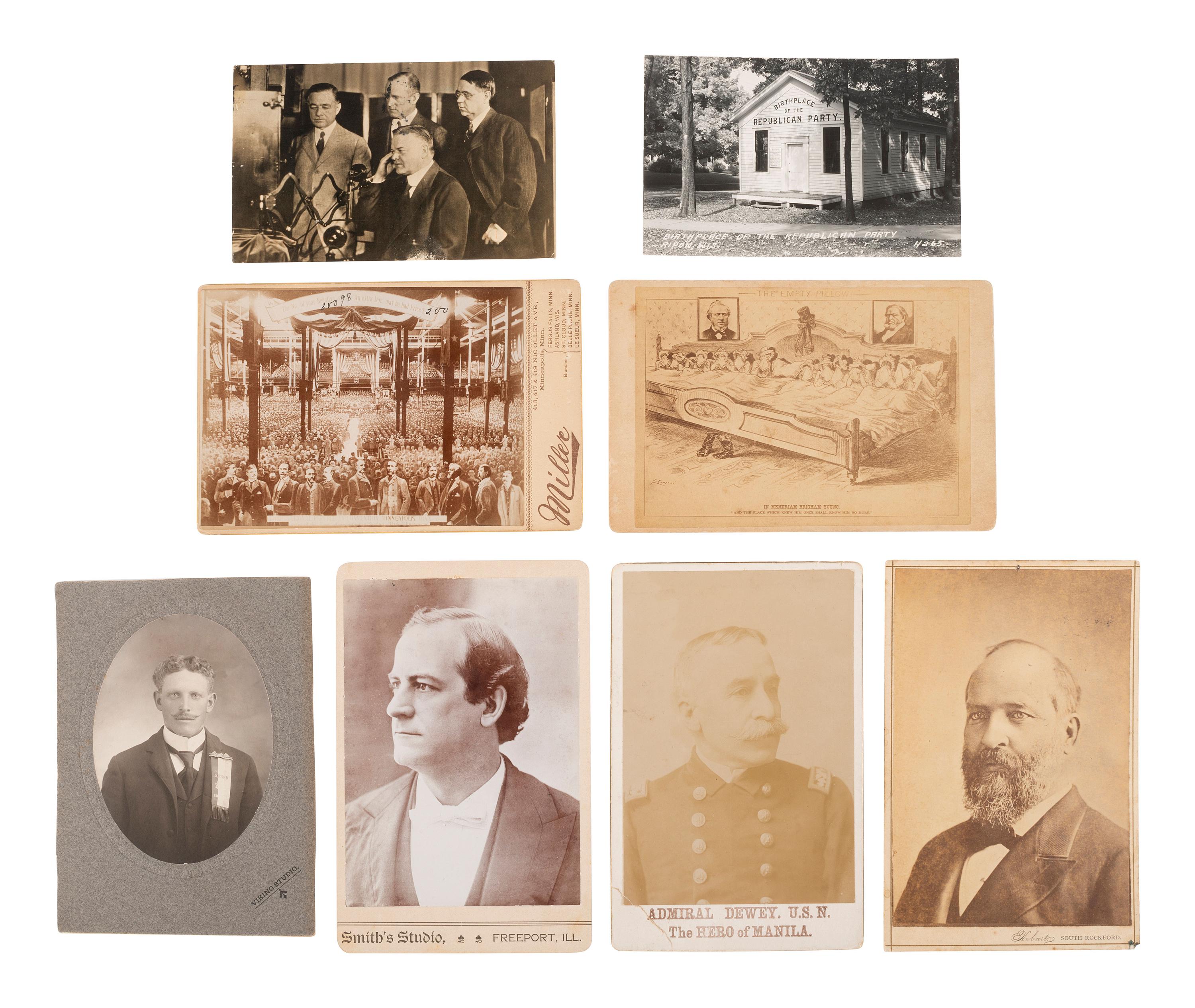 [POLITICS]. Collection of photos of presidents, politicians, and other political subjects.