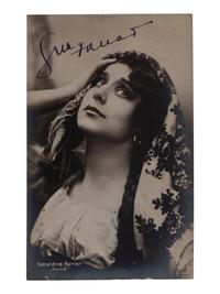 [20TH-CENTURY OPERA SINGERS]. A group of signed 6 photographs or photographic postcards of opera singers from the 1900s, comprising images of: