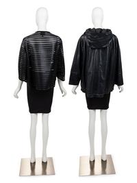 Two Leather Coats: Akris, Brunello Cucinelli