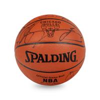 A 2003-04 Chicago Bulls Team Signed Autograph Basketball (Scottie Pippen's Last Season)
