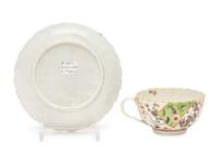 A Worcester Porcelain Teacup and Saucer