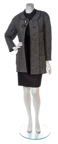 A Chanel Black and Grey Boucle Jacket,