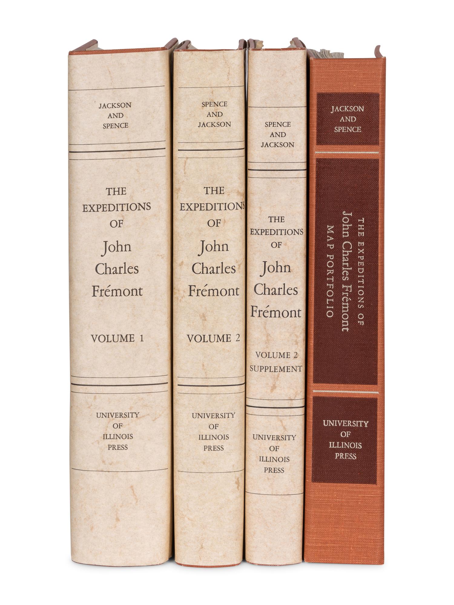 FREMONT, John Charles. The Expeditions . Donald JACKSON, and Mary Lee SPENCE, editors. Urbana, IL et al: University of Illinois Press, 1970-1973.