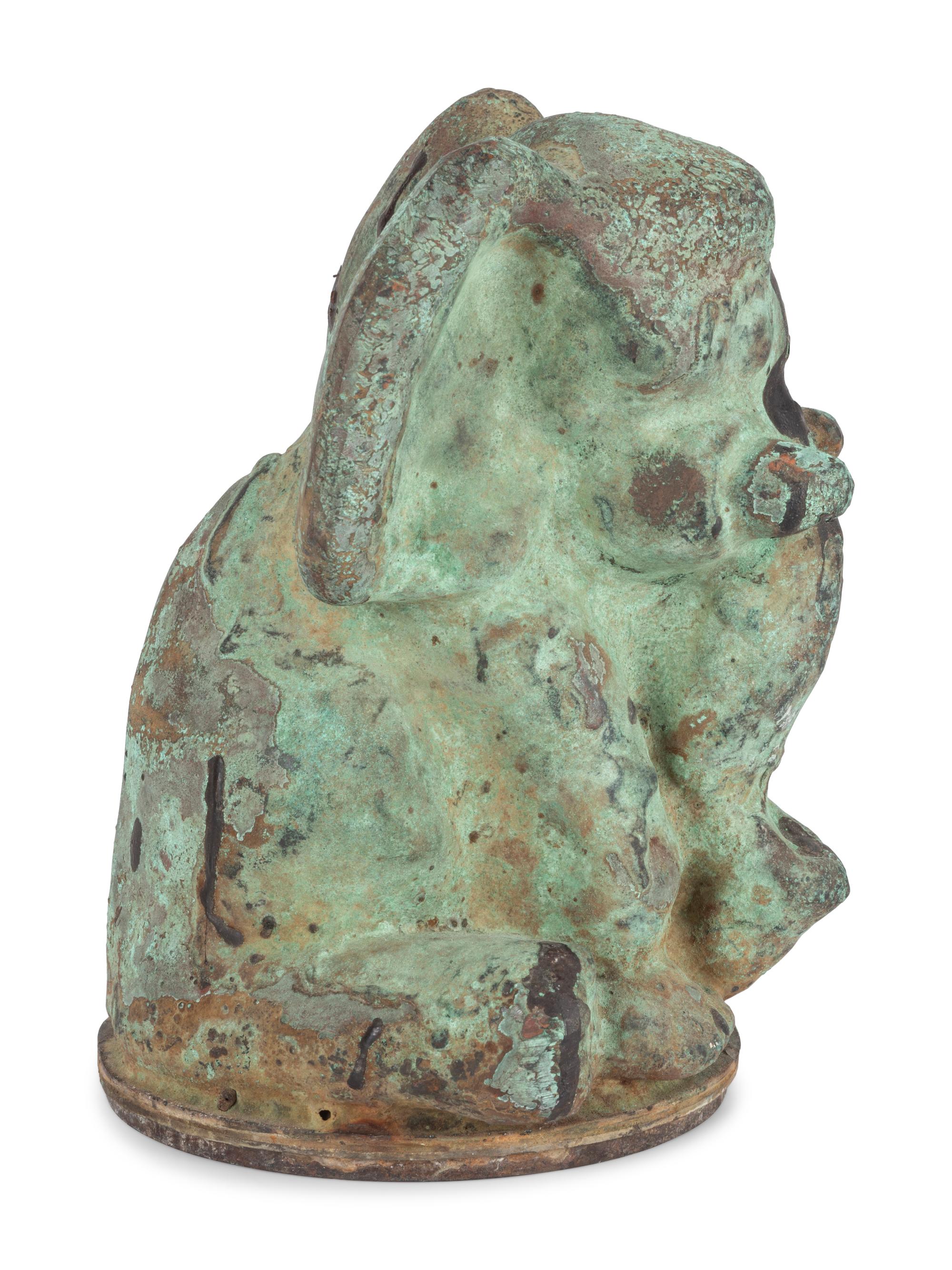 A Molded Copper Elephant-Form Toy Mold