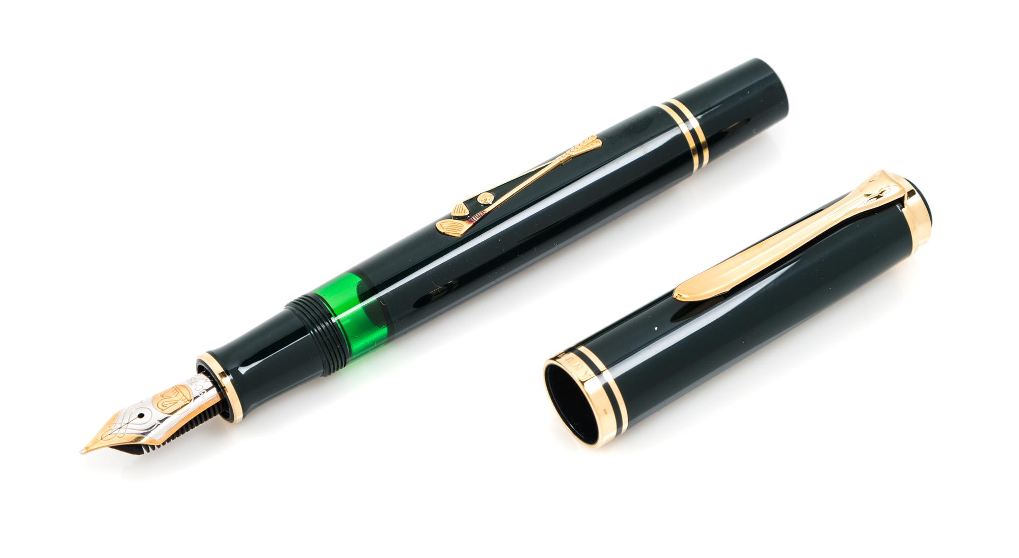 A Pair of Pelikan Golf Limited Edition Fountain Pens