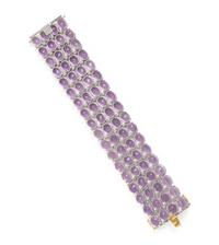 AMETHYST AND DIAMOND BRACELET