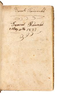 GASS, Patrick (1771-1870). A Journal of the Voyages and Travels of a Corps of Discovery, under the Command of Capt. Lewis and Capt. Clarke... from the Mouth of the River Missouri through the Interior Parts of North America to the Pacific Ocean, during the Years 1804, 1805 & 1806 . Pittsburgh: Printed by Zadok Cramer for David M'Keehan, 1807.