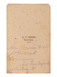 [CIVIL WAR]. CDV of Acting Master Jeremiah C. Wentworth (1811-1864) with Civil War-date letters written by Wentworth while serving aboard the USS Daffodil .