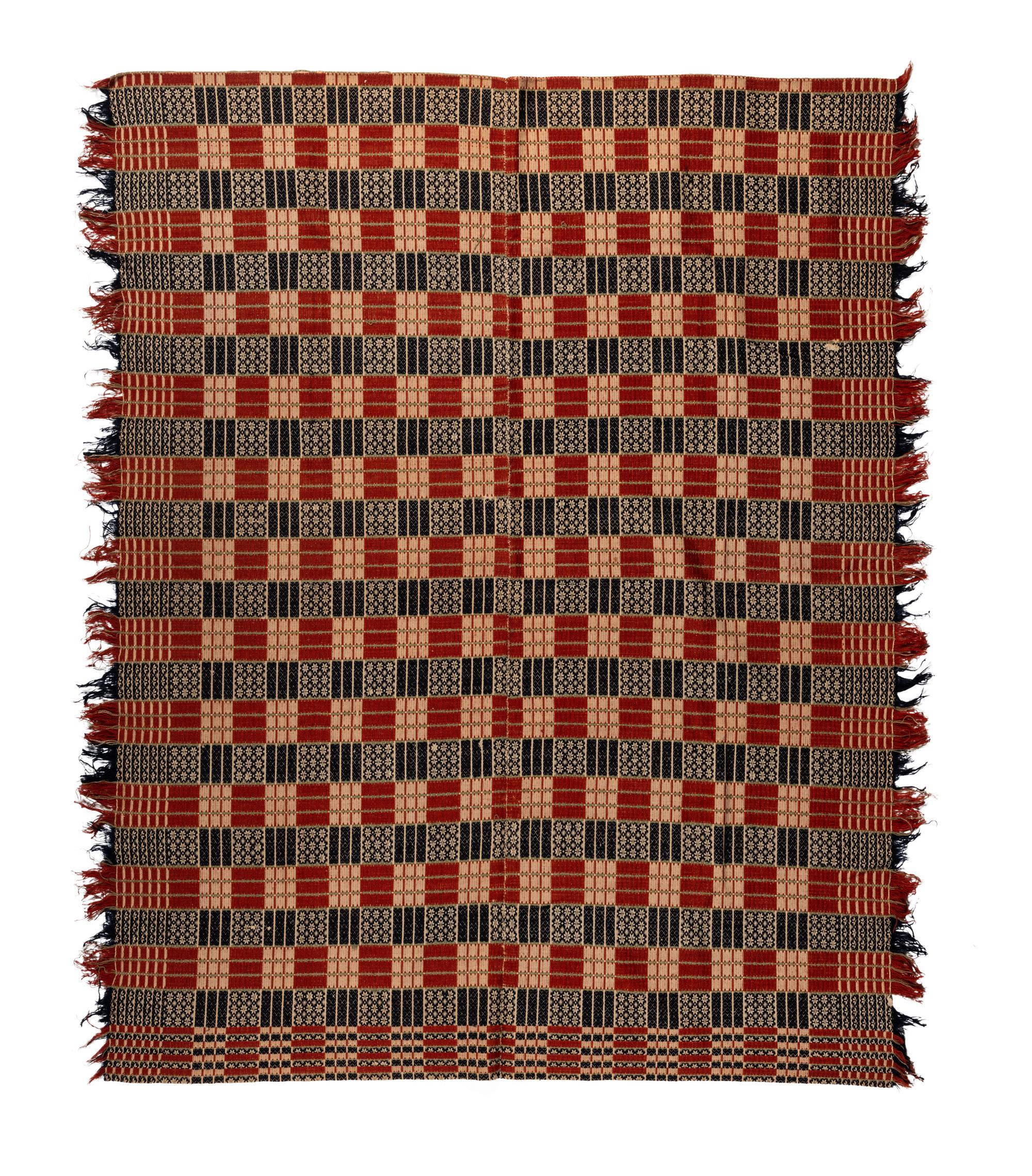 Three Overshot Coverlets