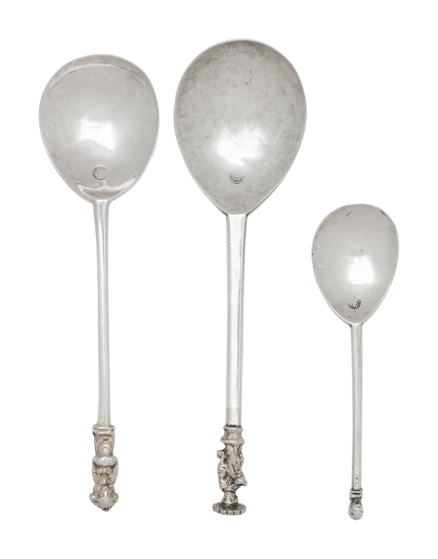 A Group of Three Silver Spoons
