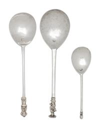 A Group of Three Silver Spoons