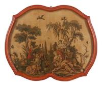 A Victorian Decoupage Panel